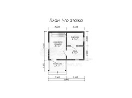 3d проект ББ008 - планировка 1 этажа