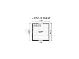 3d проект ББ008 - планировка 2 этажа
