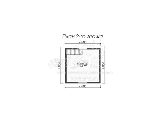 3d проект ББ008 - планировка 2 этажа