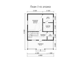 3d проект ББ013 - планировка 1 этажа