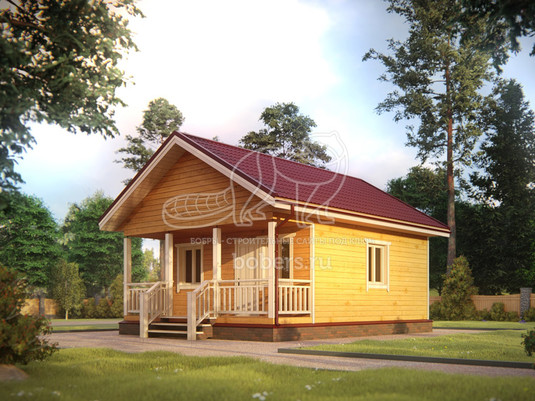 3d проект ББ014 - вид сзади