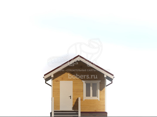 3d проект ББ017 - фасад 1