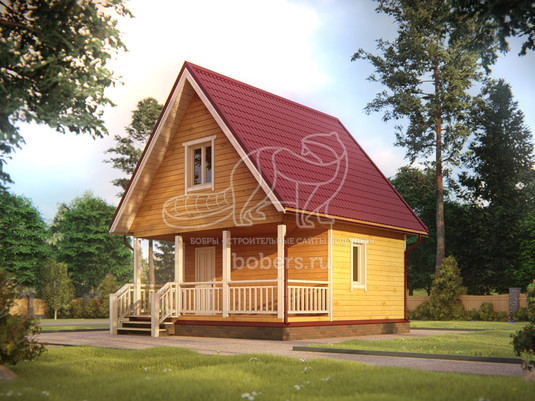 3d проект ББ019 - вид сзади