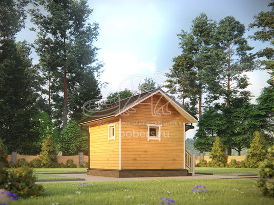 3d проект ББ025 - вид сзади