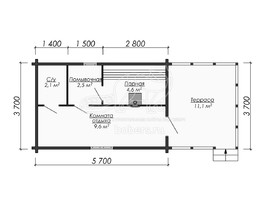 3d проект ББ029 - планировка 1 этажа</div>