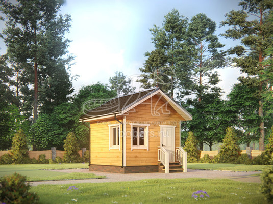 3d проект ББ032 - вид спереди