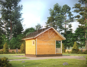 3d проект ББ034 - вид сзади</div>