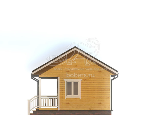 3d проект ББ034 - фасад 2