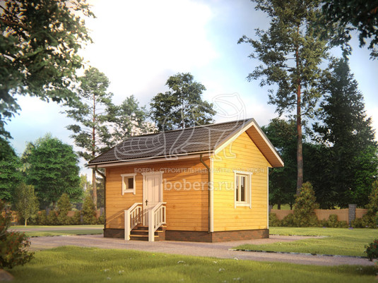 3d проект ББ036 - вид сзади