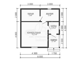 3d проект ББ043 - планировка 1 этажа</div>