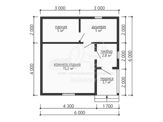 3d проект ББ043 - планировка 1 этажа</div>