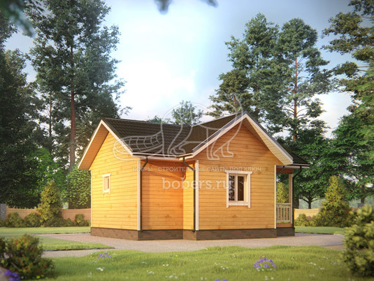 3d проект ББ047 - вид сзади