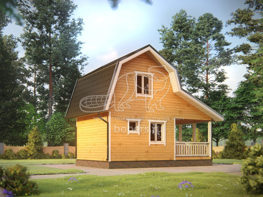 3d проект ББ048 - вид сзади