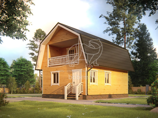 3d проект ББ060 - вид спереди