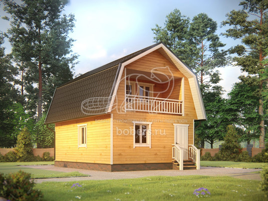 3d проект ББ060 - вид сзади