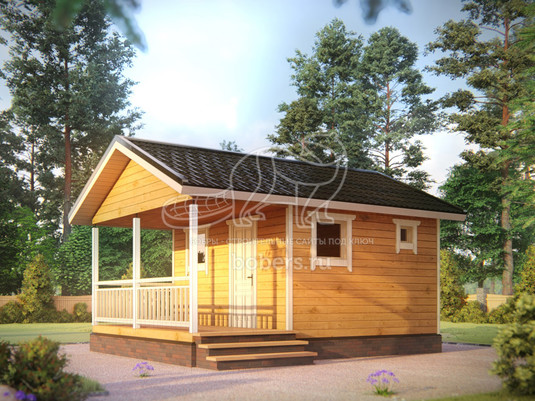 3d проект ББ072 - вид спереди