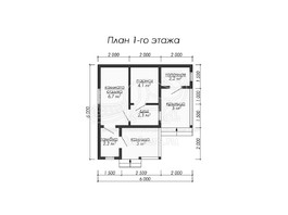3d проект БК001 - планировка 1 этажа</div>