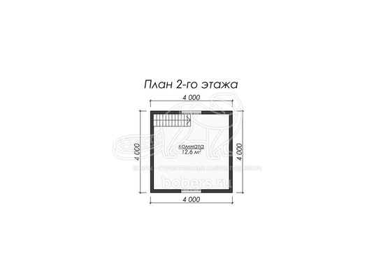 3d проект БК008 - планировка 2 этажа