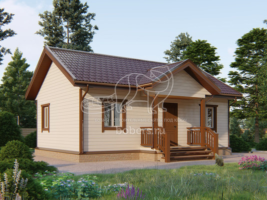 3d проект БК018 - вид спереди