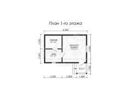 3d проект БК020 - планировка 1 этажа</div>