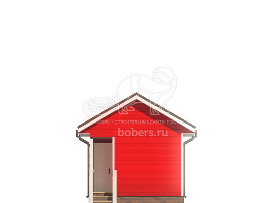 3d проект БК031 - фасад 1