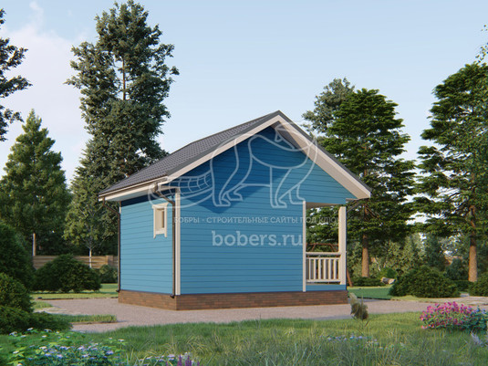 3d проект БК034 - вид сзади