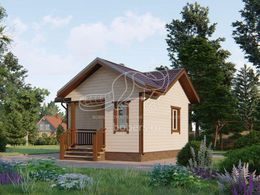 3d проект БК038 - вид сзади