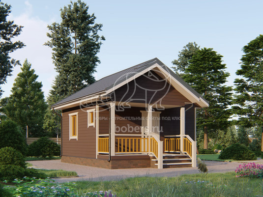 3d проект БК040 - вид сзади