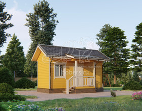 Готовый 3d проект БК042 в желтой расцветке