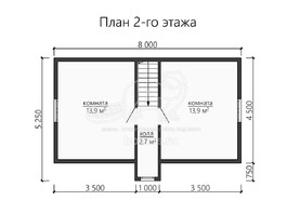 3d проект БК059- планировка 2 этажа