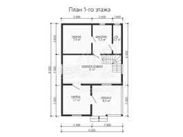 3d проект БК062 - планировка 1 этажа