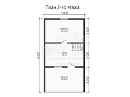 3d проект БК062 - планировка 2 этажа</div>