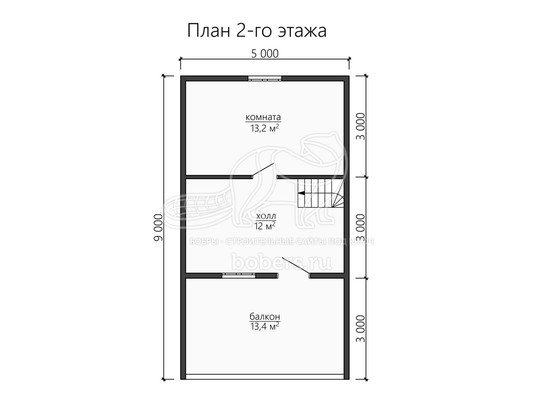 3d проект БК062 - планировка 2 этажа