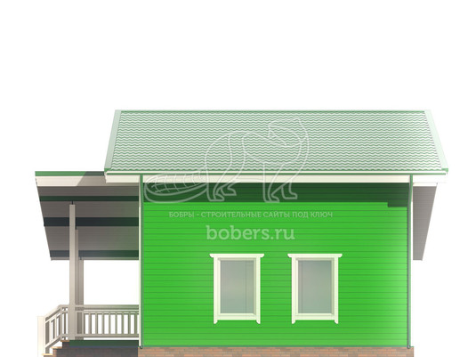 3d проект БК063 - фасад 2
