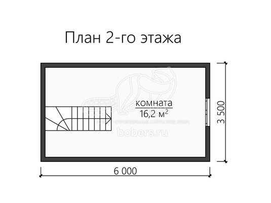 3d проект БК066 - планировка 2 этажа</div>