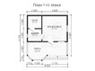 3d проект БК070 - планировка 1 этажа</div> (превью)