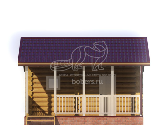 3d проект БО007 - фасад 2