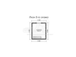 3d проект БУ010 - планировка 2 этажа