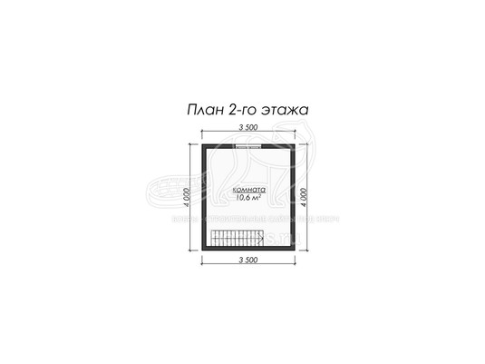 3d проект БУ010 - планировка 2 этажа