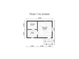 3d проект БУ020 - планировка 1 этажа