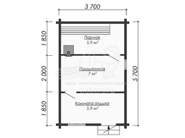 3d проект БУ027 - планировка 1 этажа</div>