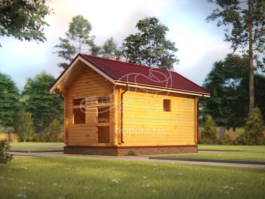 3d проект БУ027 - вид сзади