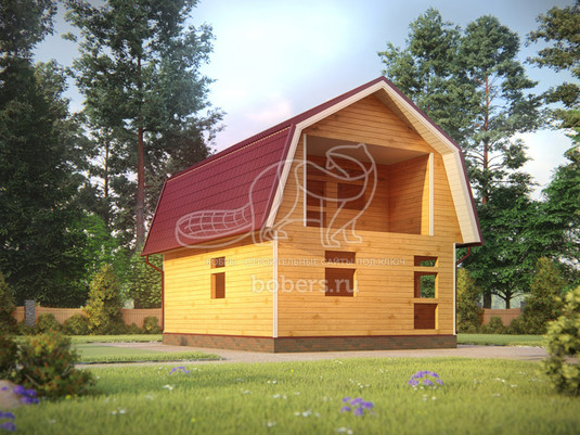 3d проект БУ060 - вид сзади