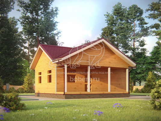 3d проект БУ069 - вид сзади