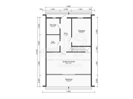3d проект ДБХ004 - планировка 1 этажа