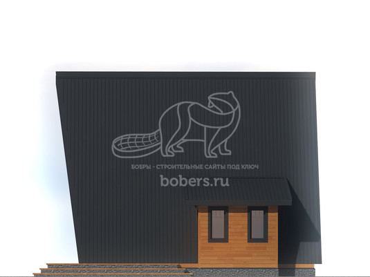 3d проект ДАФ010 - фасад 2