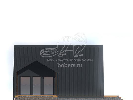 3d проект ДАФ015 - фасад 2
