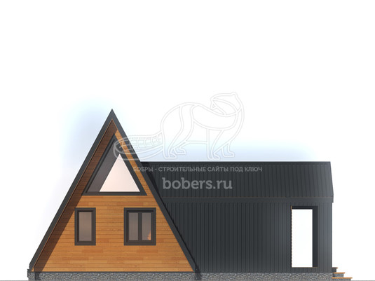 3d проект ДАФ015 - фасад 3