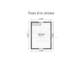3d проект ДБ005 - планировка 2 этажа