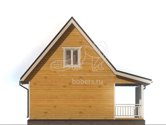 3d проект ДБ005 - фасад 3